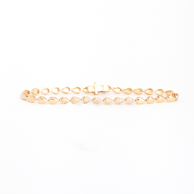 Pavé Pear Shape Tennis Bracelet