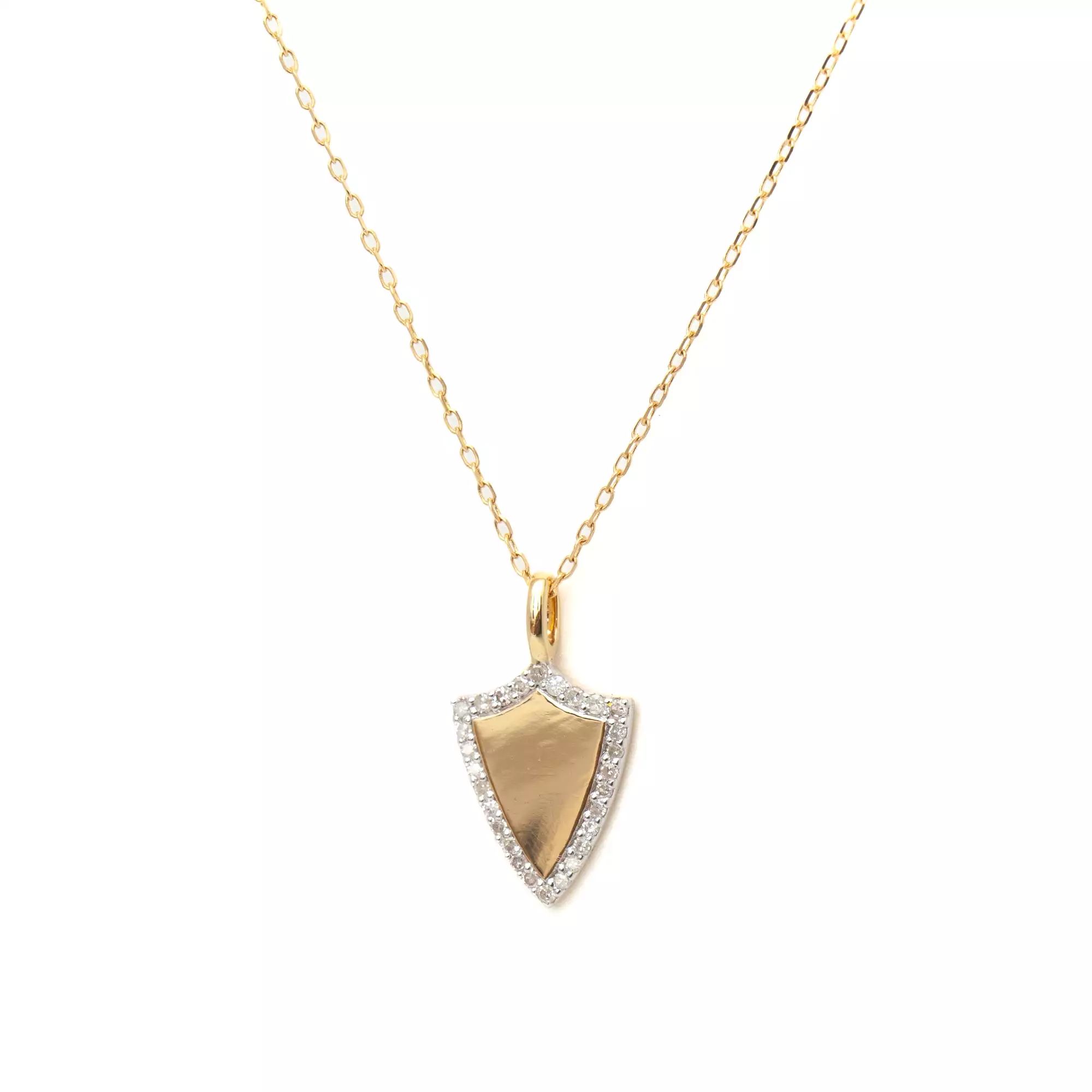 Pavé Shield Necklace