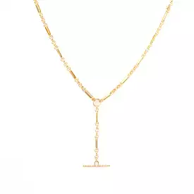 Pavé Toggle Lariat Necklace