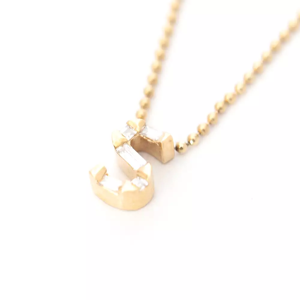 Personalized Initial Diamond Necklace