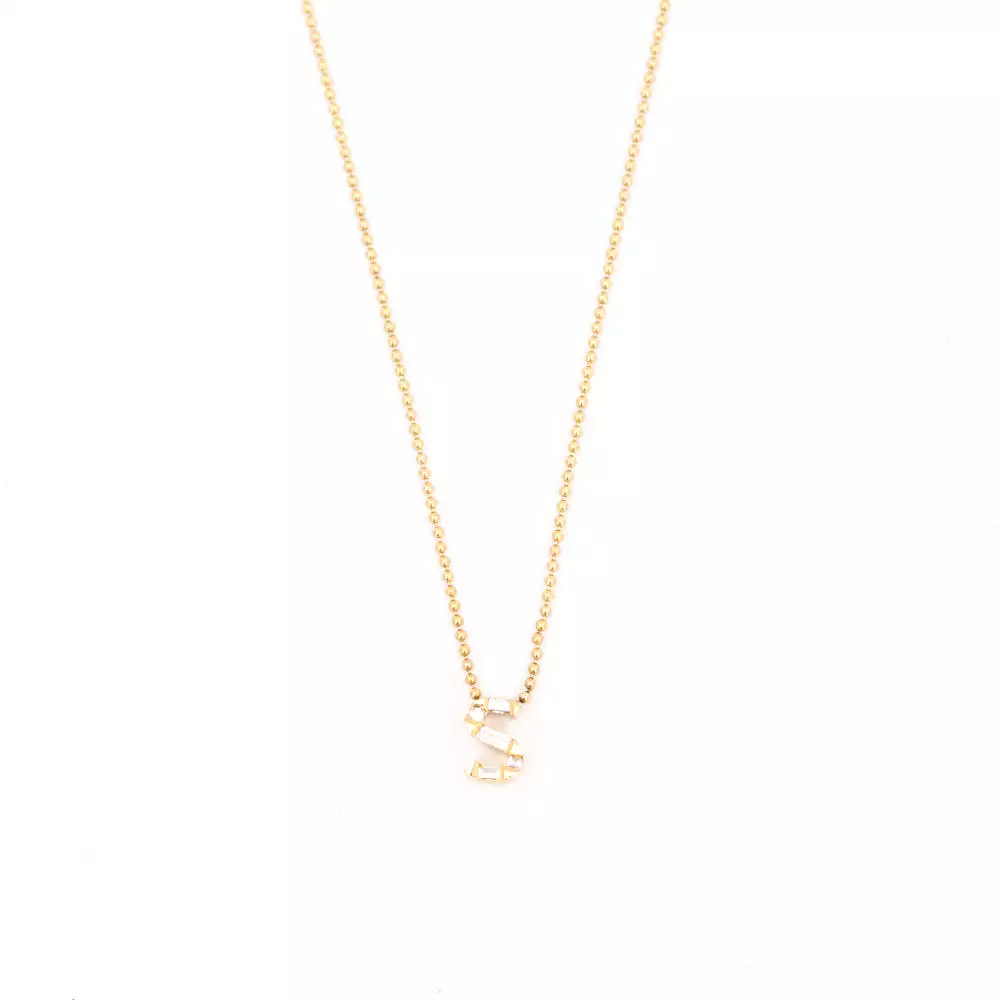 Personalized Initial Diamond Necklace