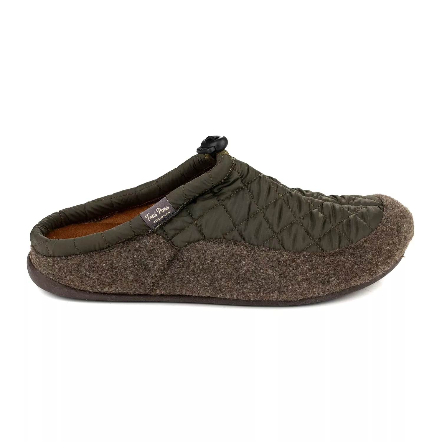 Plain Cotton Blend Slippers for Men - Nadir-UM