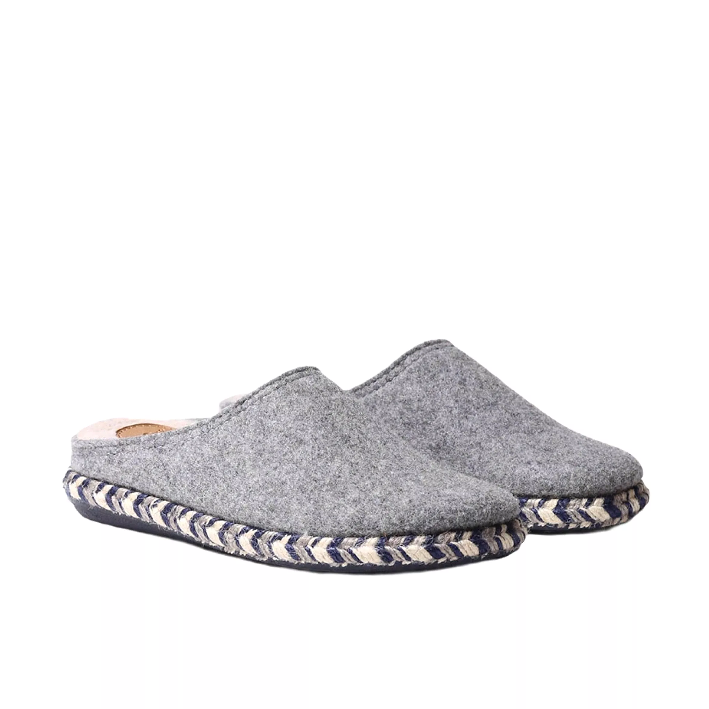 Plain Felt Slippers for Men - Nabor-FP