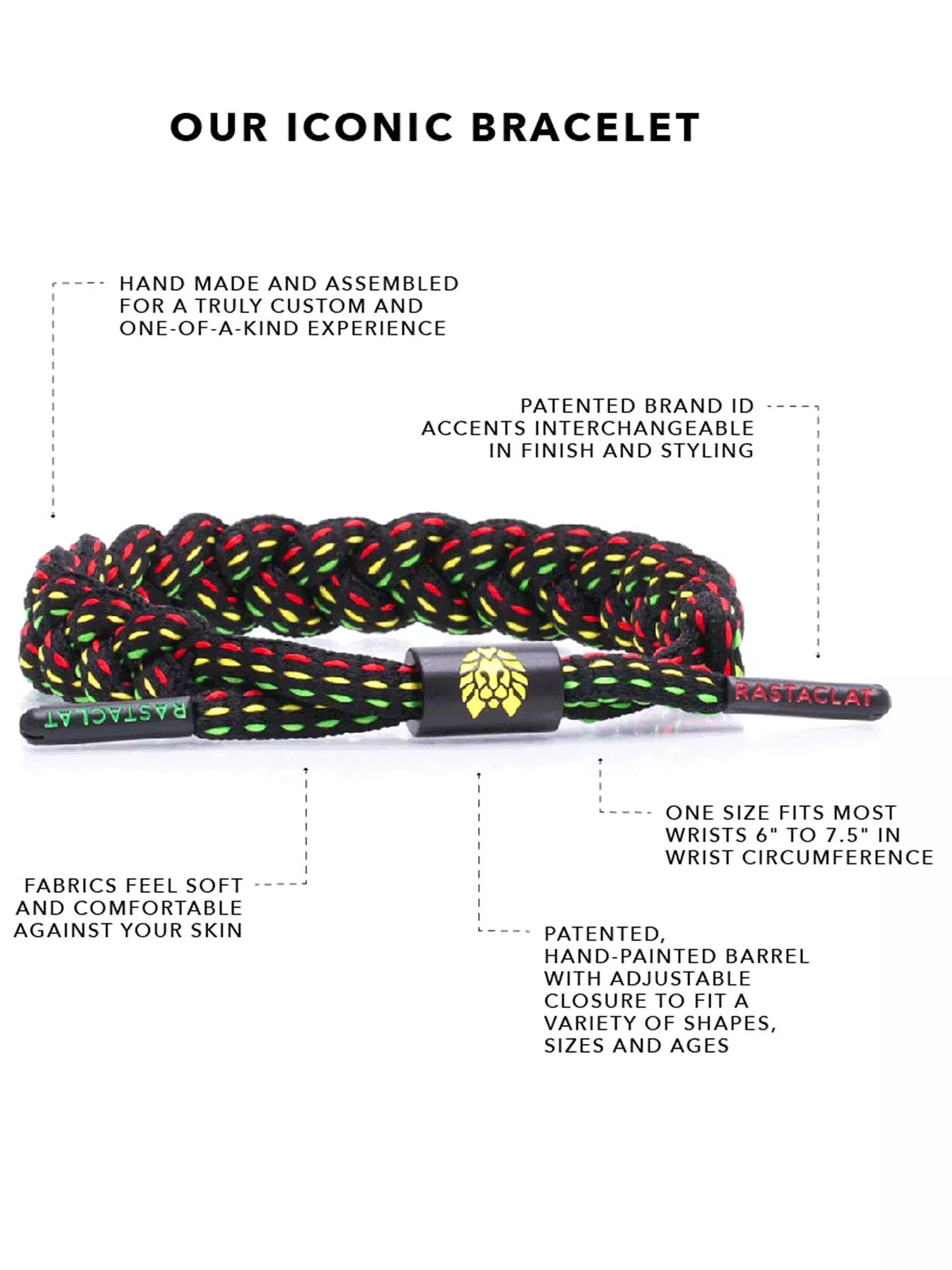 Rasta Braided Bracelet