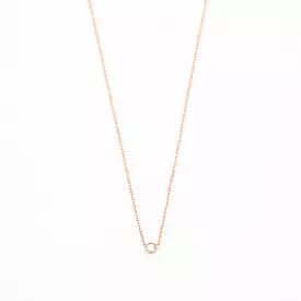 Rose Gold Barely-There Diamond Necklace