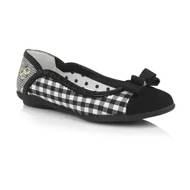 Ruby Shoo Black And White Vintage Gingham Check Print Lizzie Pumps