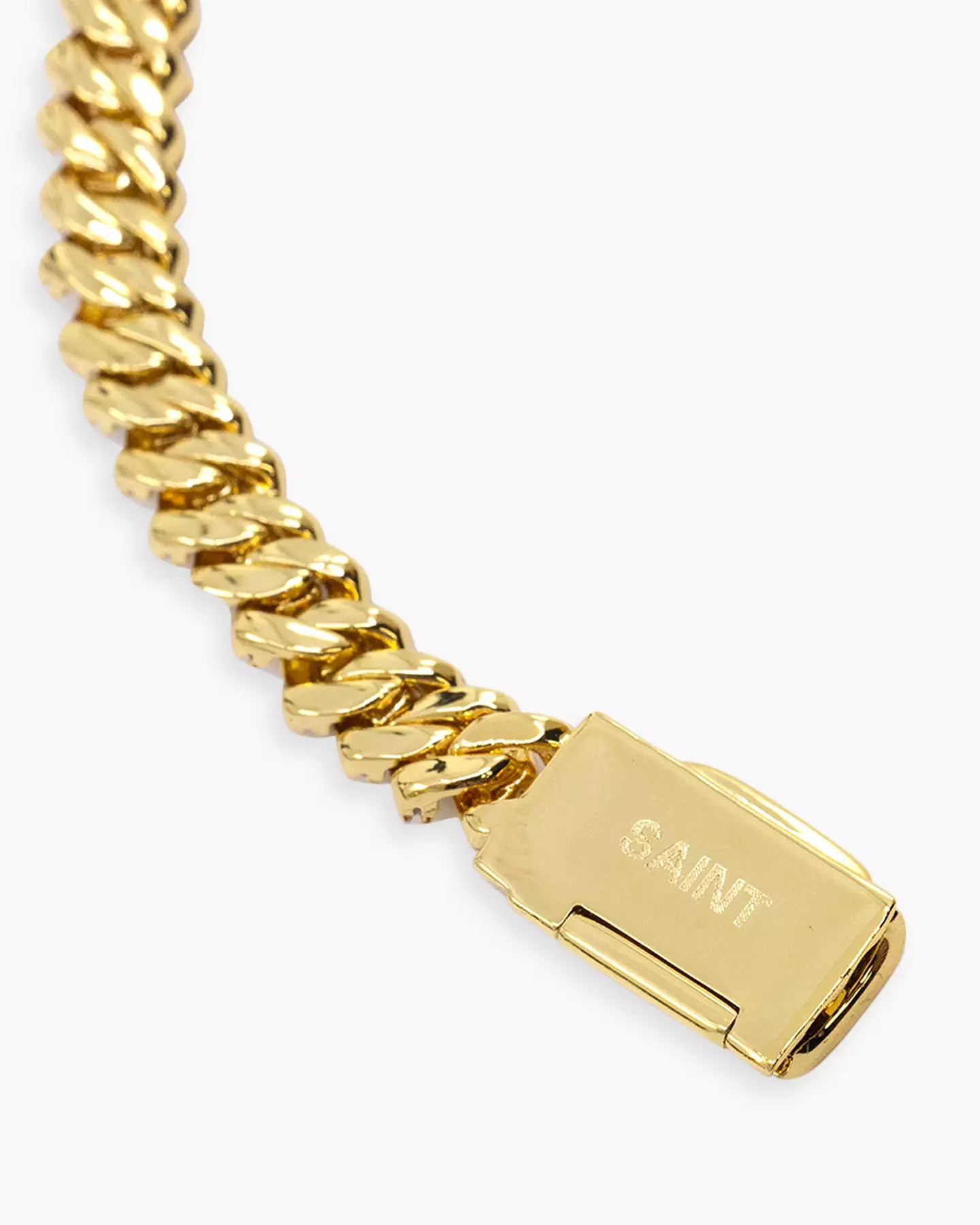 Saint Morta 6mm Iced Cuban Prong Chain Iced Gold