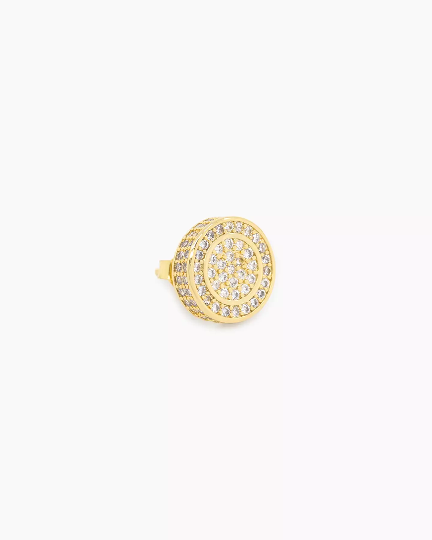 Saint Morta Stadium Earring Iced Gold