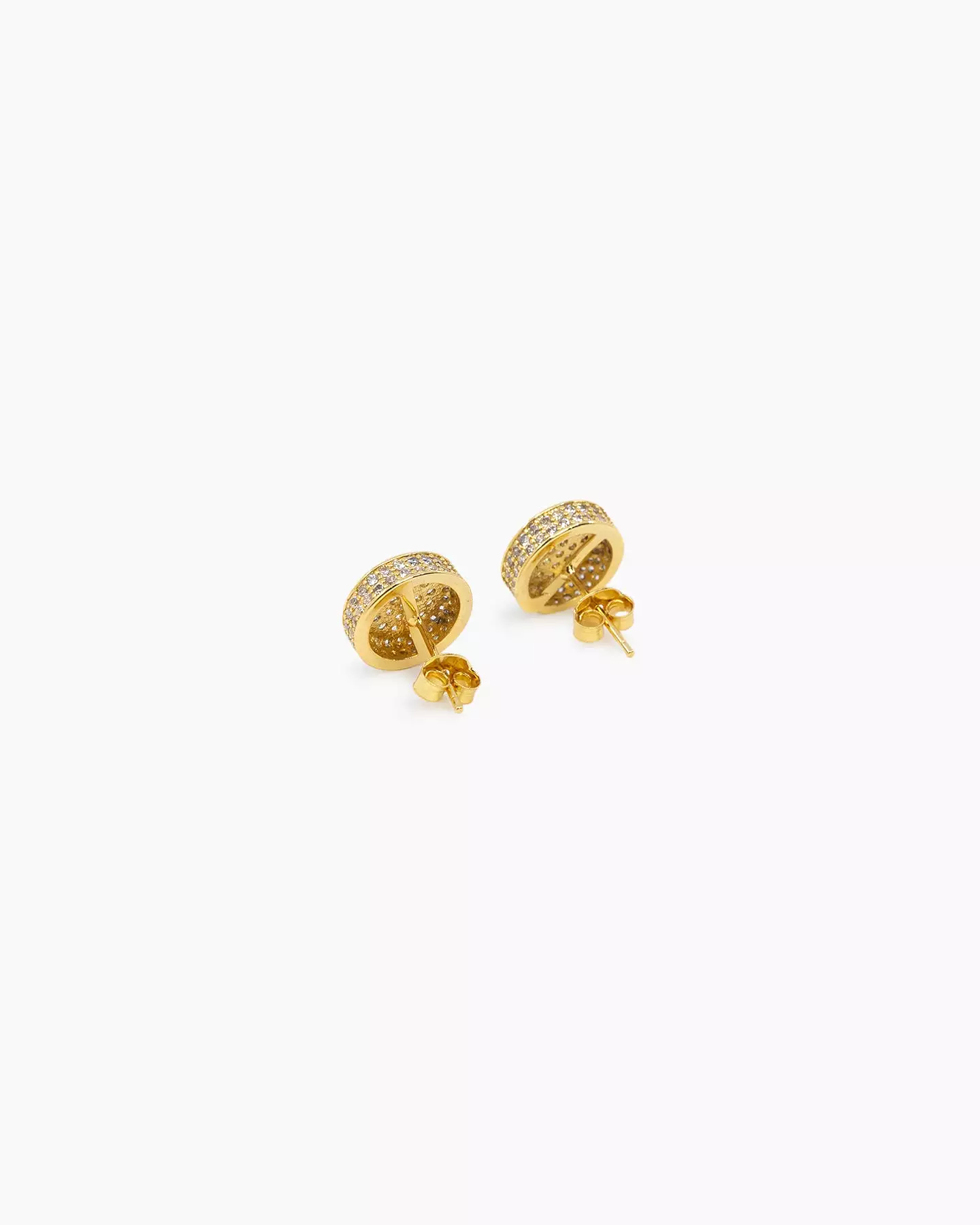 Saint Morta Stadium Earring Iced Gold