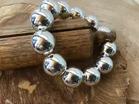 Silver Ball Stretch Bracelet