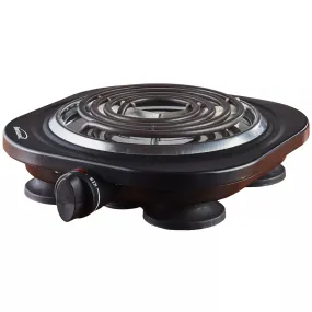 Single Electric Burner 1000 Watt in Black by Brentwood