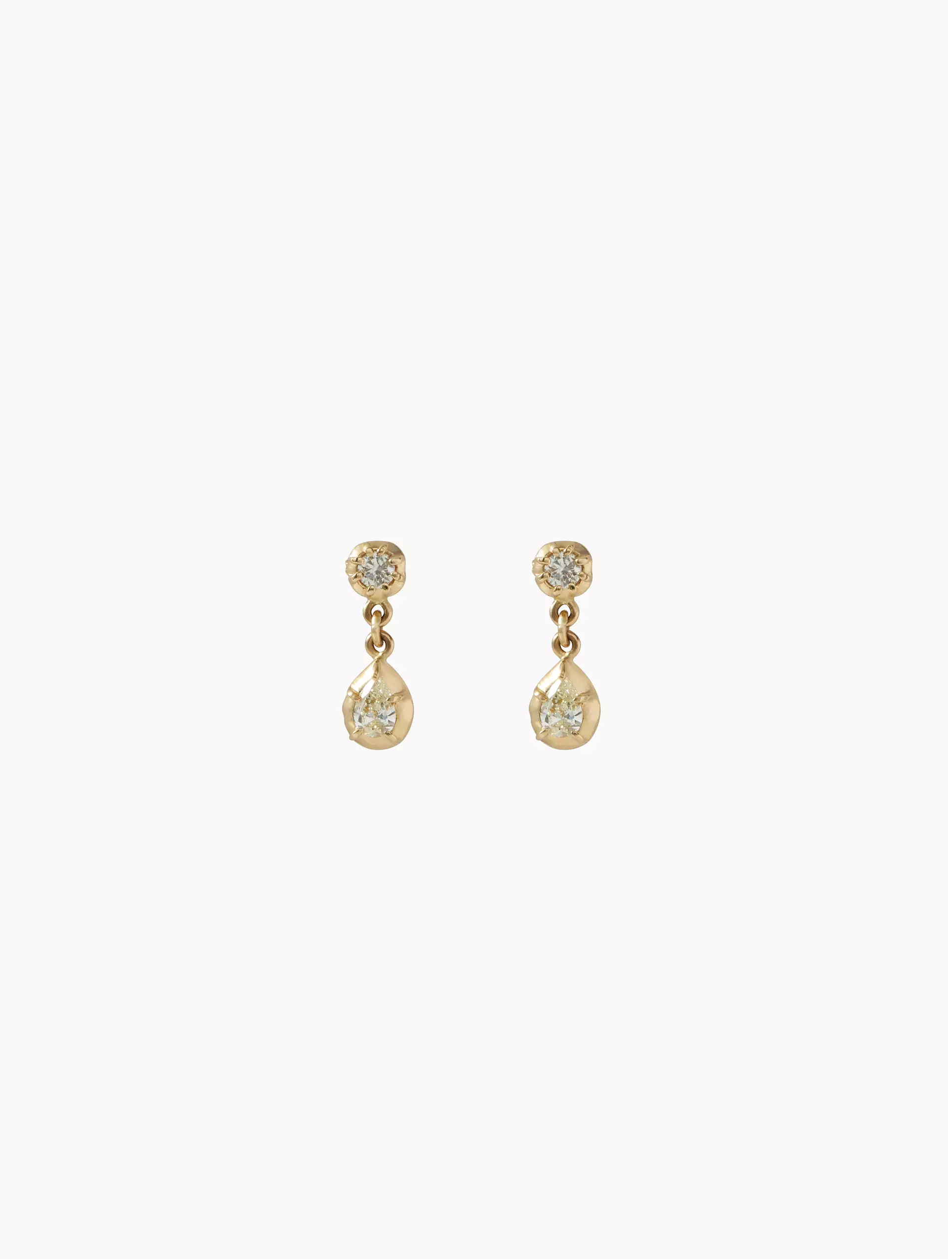 Sophie 1+1 Diamond Teardrop Stud