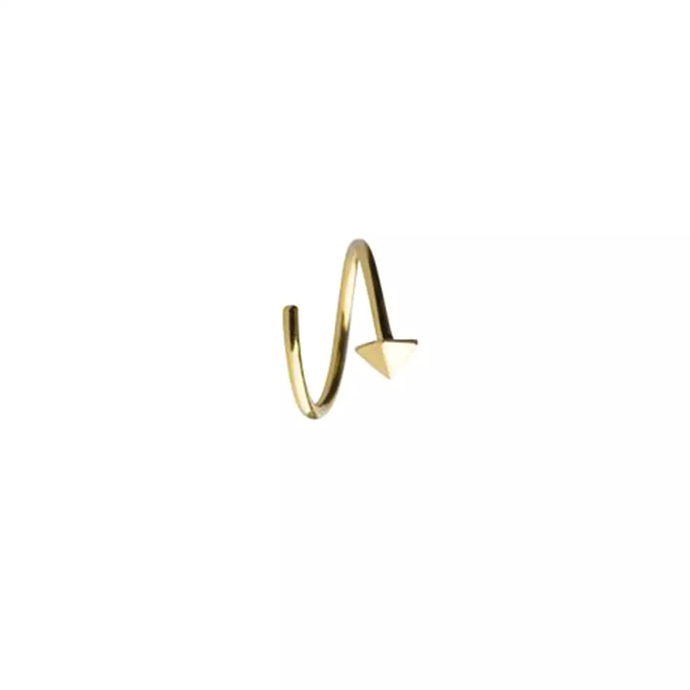 Stud Twirl Earring, Gold