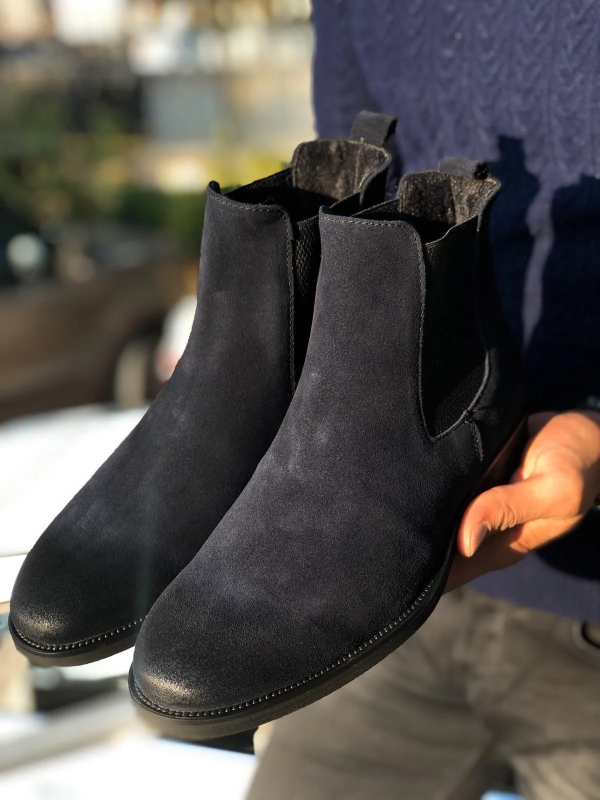 Suade Leather Classic Chelsea boots