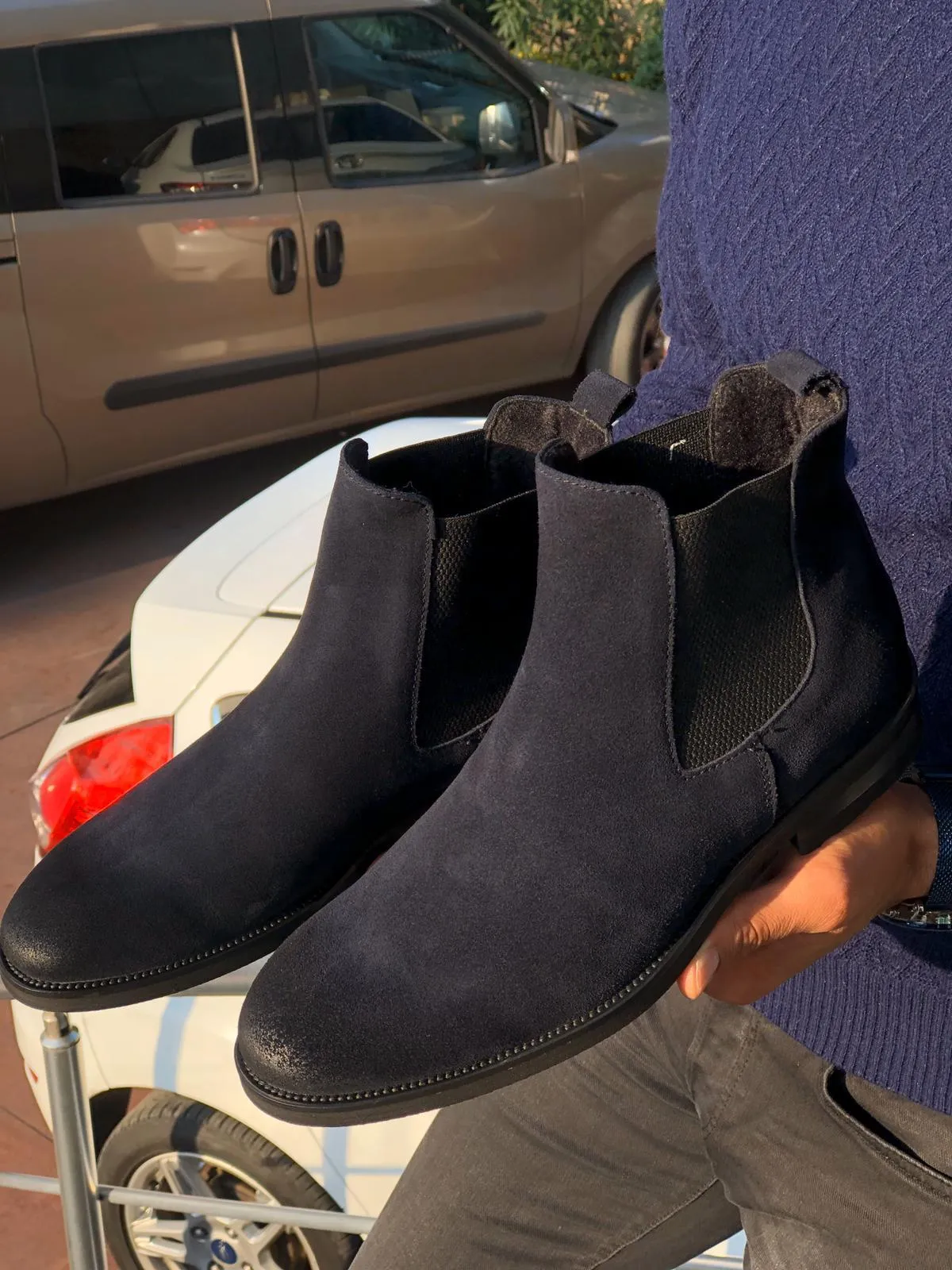 Suade Leather Classic Chelsea boots