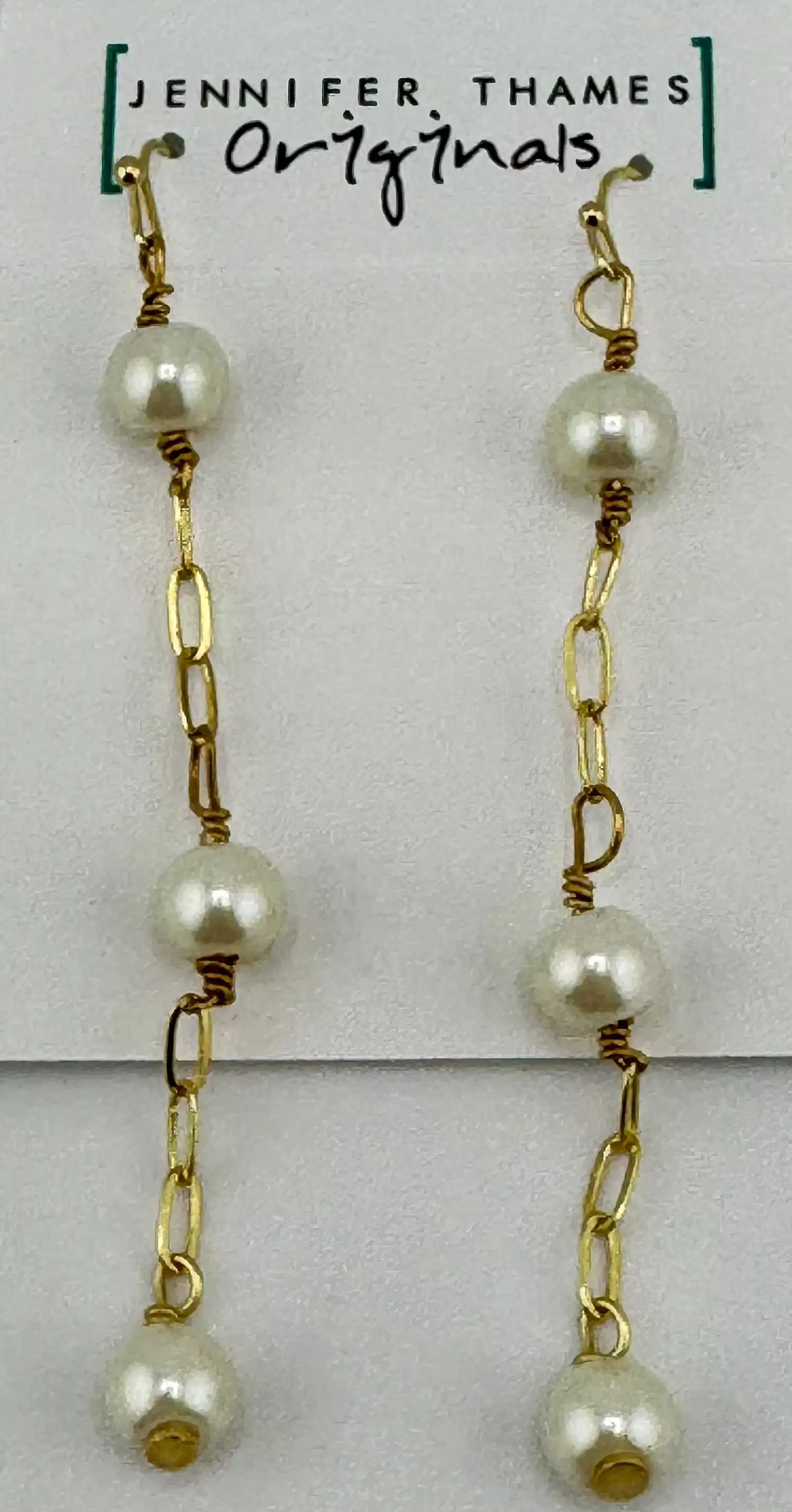 Teardrop Pearl Earrings