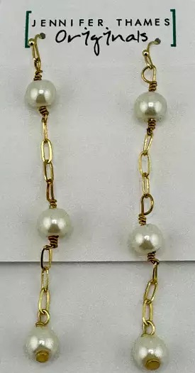 Teardrop Pearl Earrings