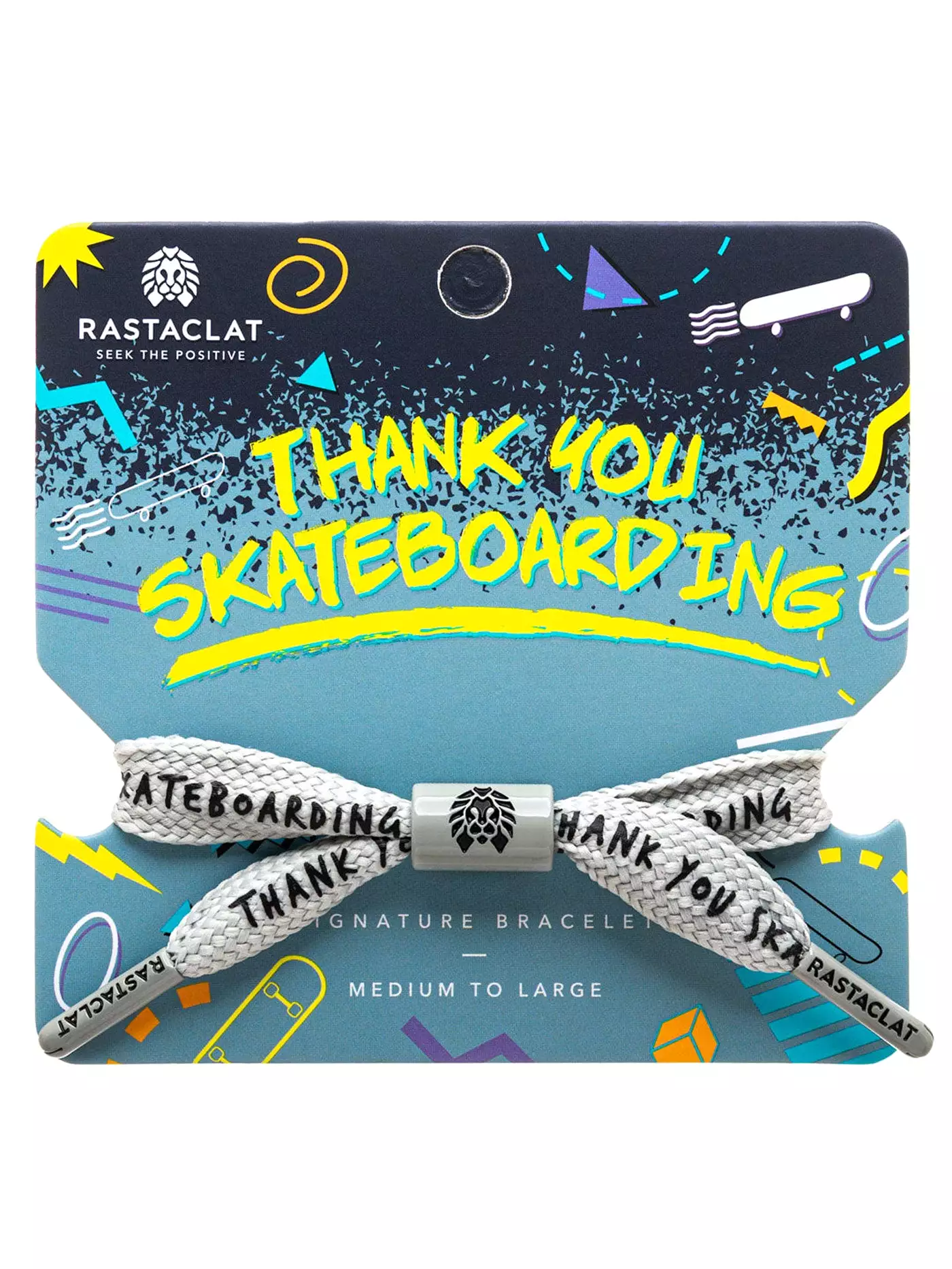 Thank You Skateboarding Single Lace Bracelet