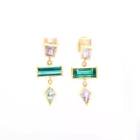 Three Tier Grande Interlock Earrings