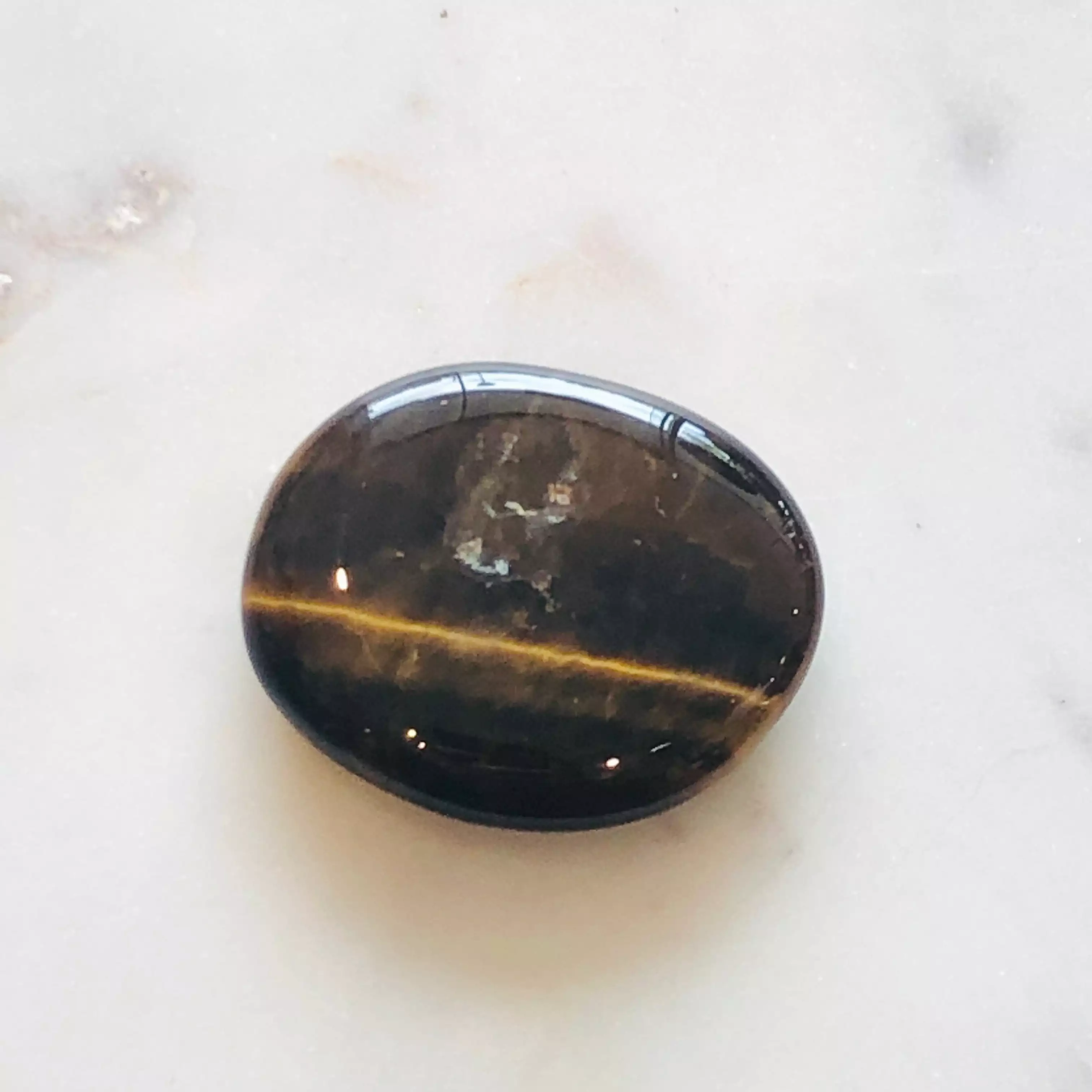 Tiger Eye Gold Palmstone