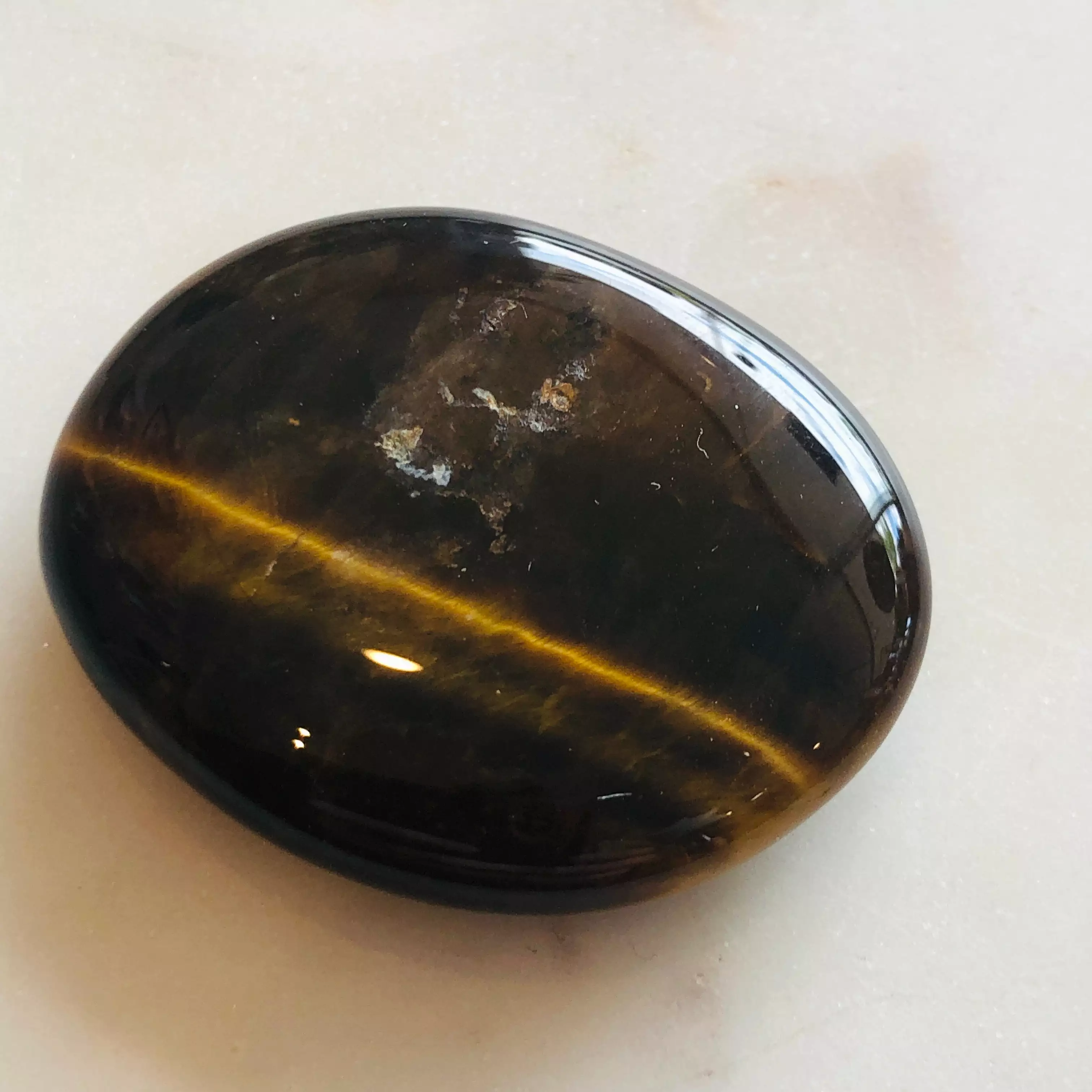 Tiger Eye Gold Palmstone