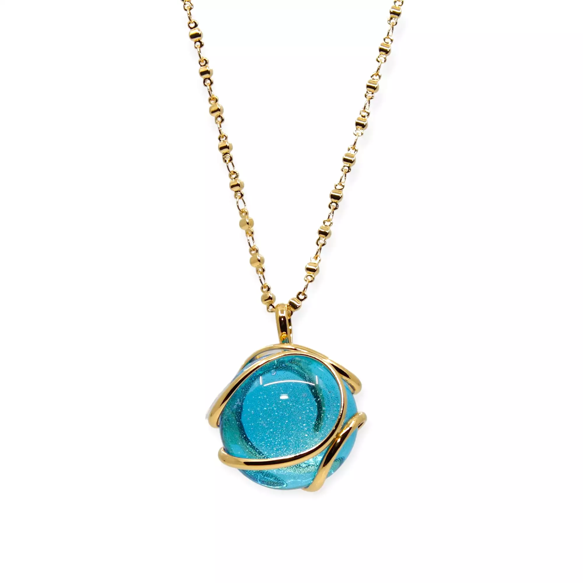 TURQUOISE CRYSTAL NECKLACE