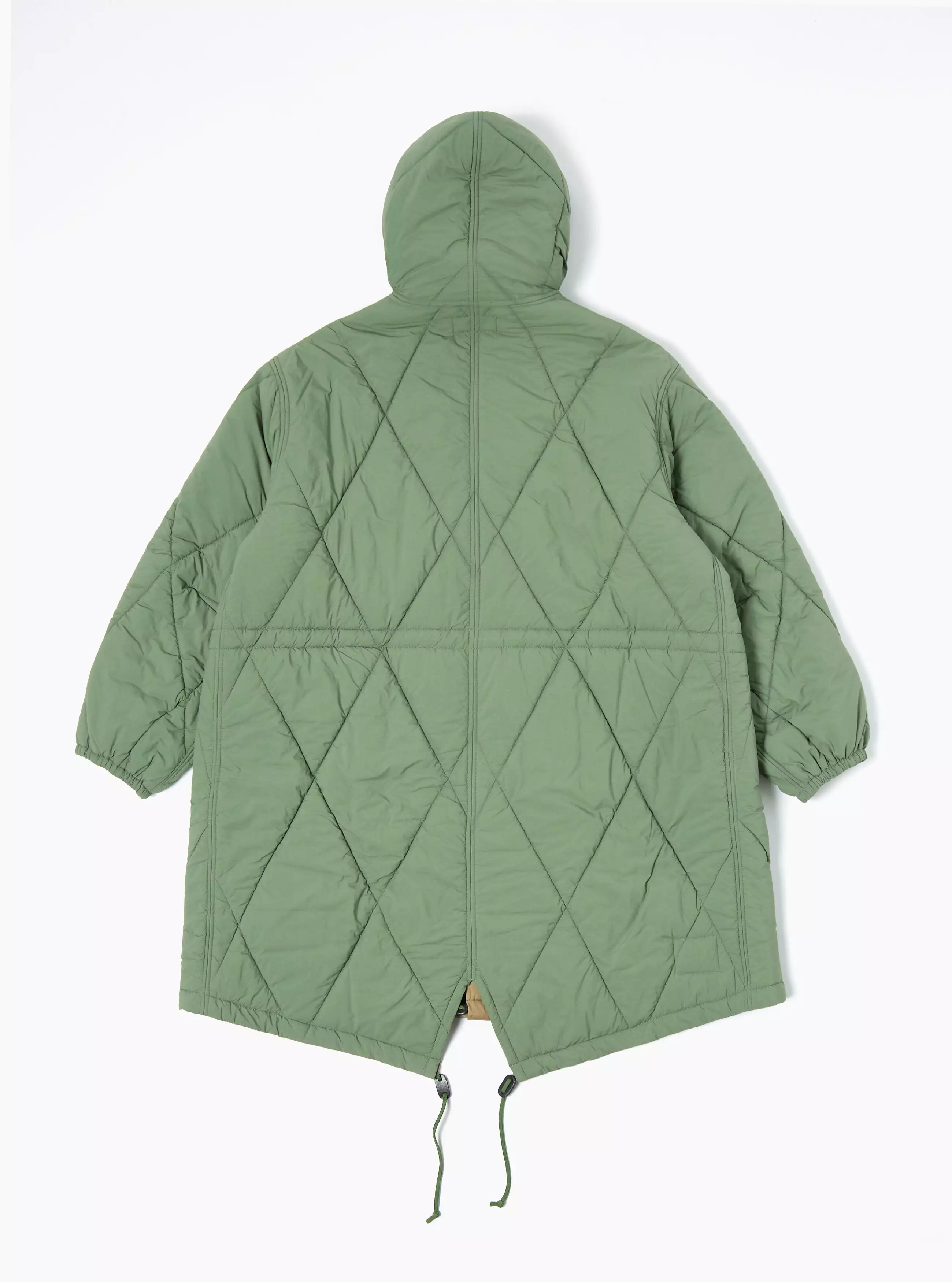 Universal Works Diamond Quilt Parka 29101 Diamond Qt Rec Nylon green