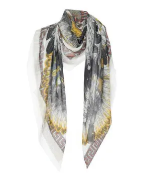 Versace Women Square scarf White -- --