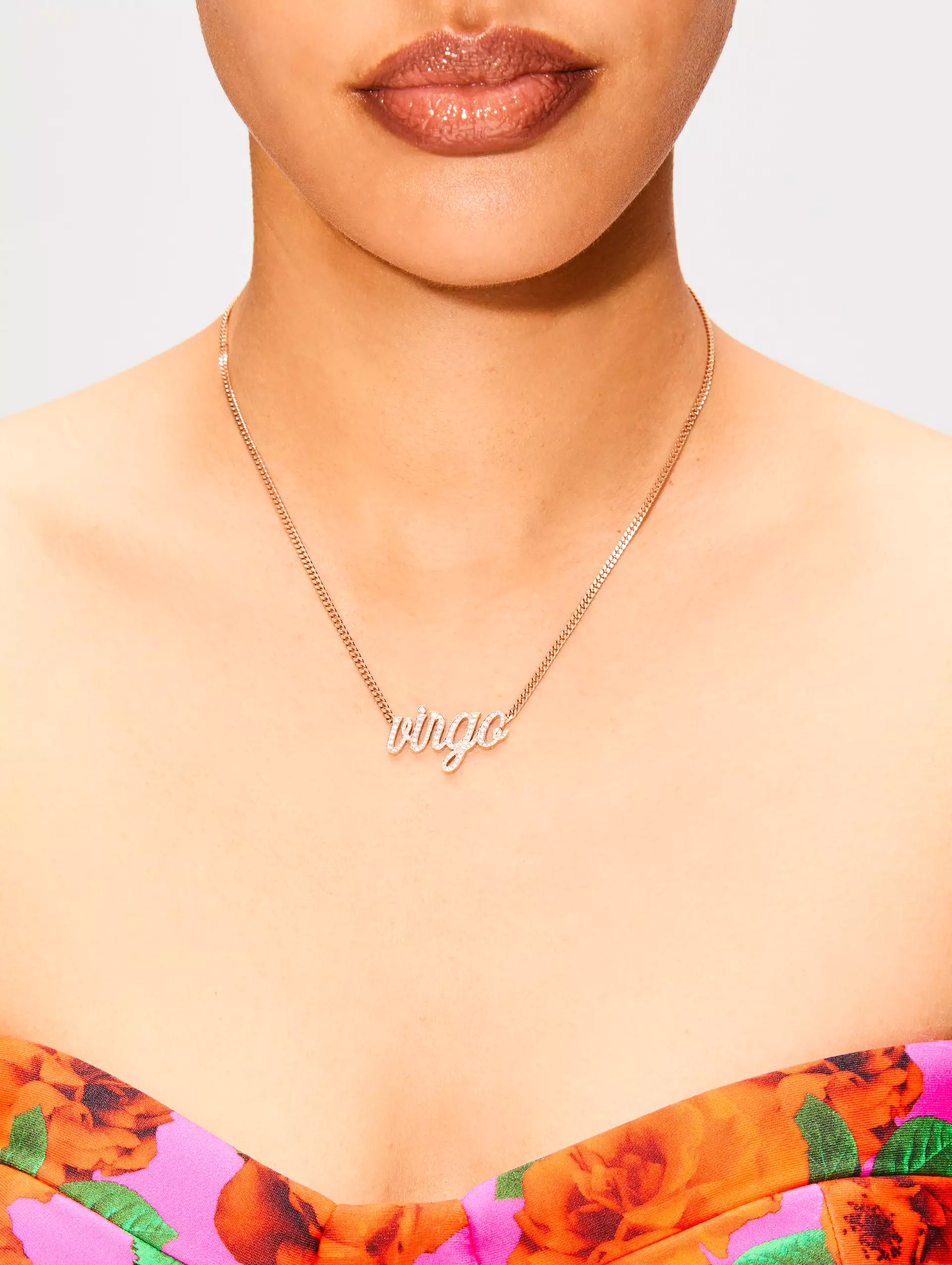 Virgo Small La Firma Diamond Necklace