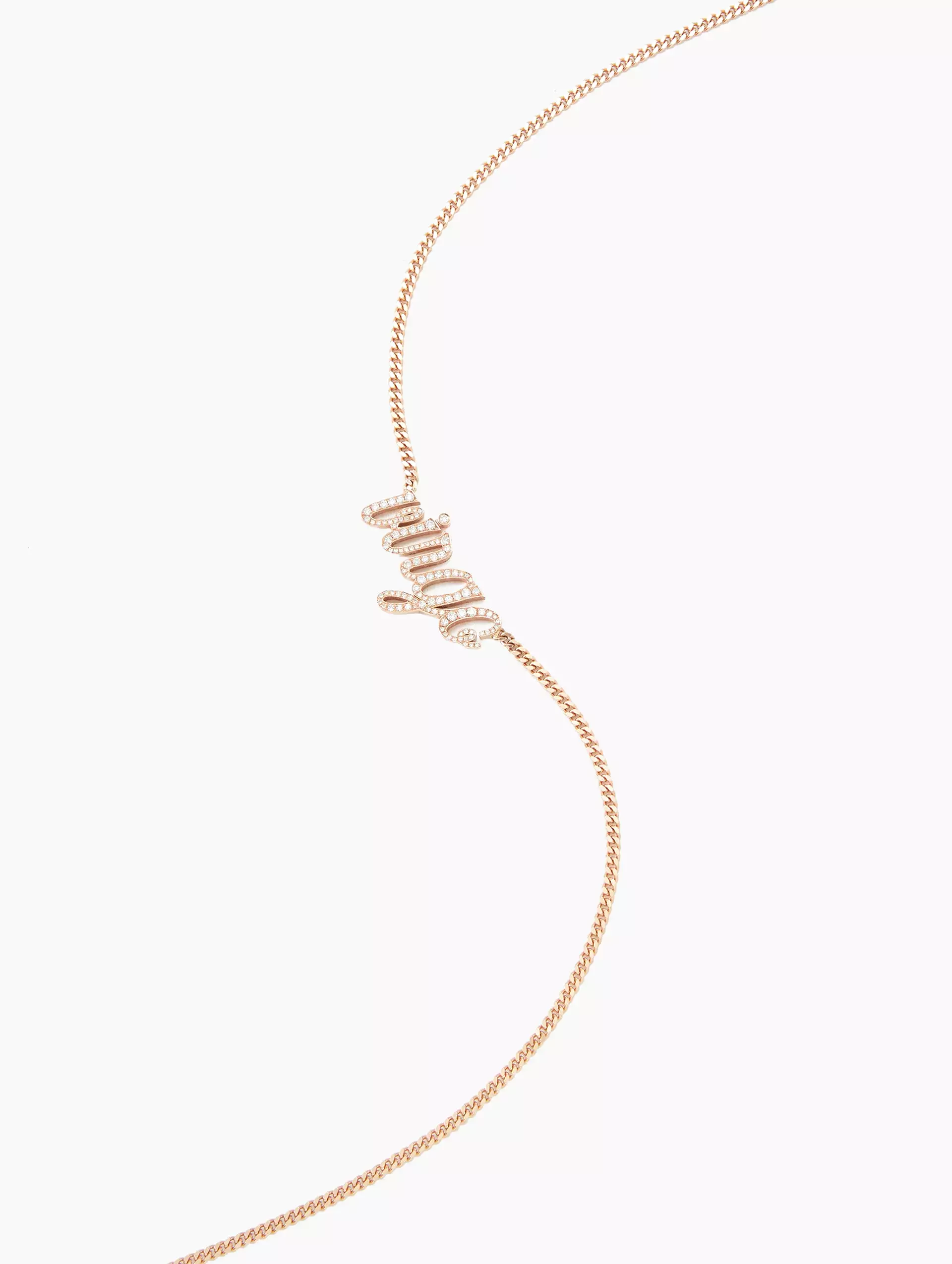 Virgo Small La Firma Diamond Necklace